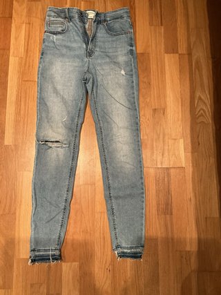 Vaqueros Pitillo Pull&Bear Azul Talla S