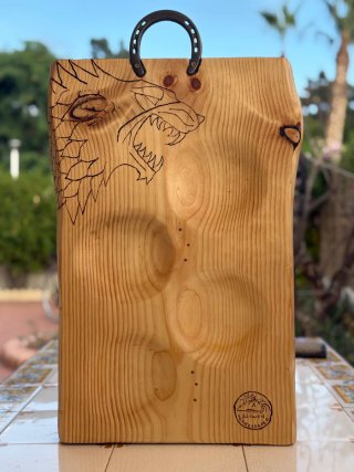 Tabla para picar artesanal de madera