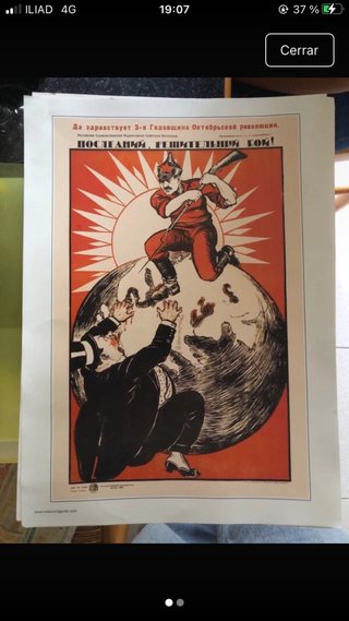 Lámina Soviética Propaganda