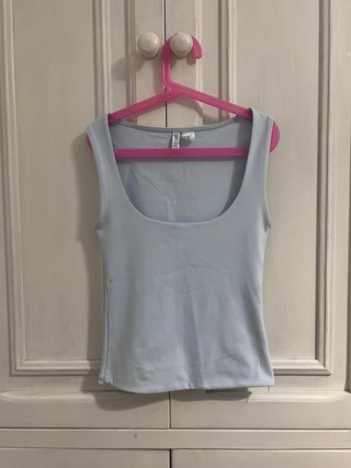 Top Azul H&M DIVIDED Talla XXS