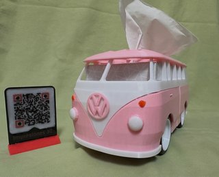Portapañuelos Volkswagen Bulli Impresión 3D