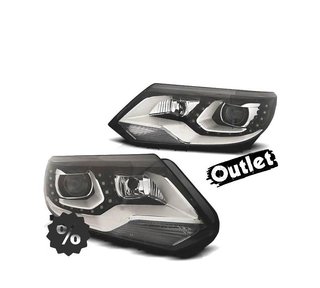 FE FAROS VOLKSWAGEN VW TIGUAN 11-16 LUZ DIURNA FONDO NEGRO R