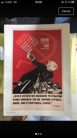 Lámina Póster Propaganda Soviética