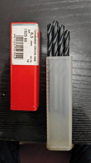 Pack 8 Brocas HSS 6,5 mm Würth DIN 338
