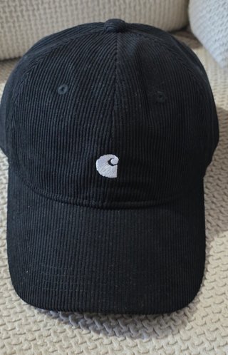 Gorra Carhartt Negra de Pana