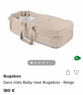 Saco Nido Bugaboo Beige