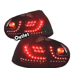 FE PILOTOS LED VOLKSWAGEN VW GOLF 5 03-08 CRISTAL AHUMADO FU