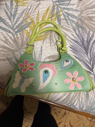 Bolso Vintage con Motivos Florales