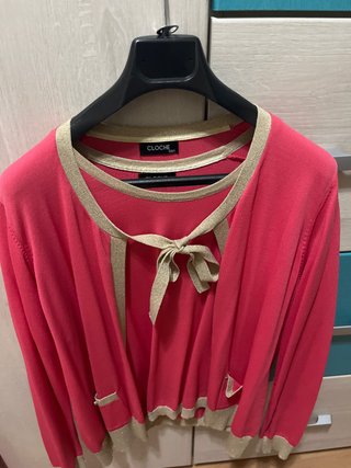 Conjunto CLOCHE Rosa y Dorado Talla XL SSG pone
