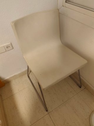 Set de 2 sillas blancas