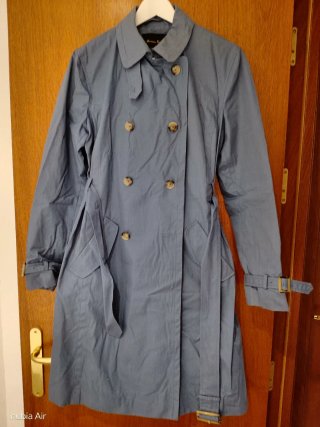 Gabardina Massimo Dutti Azul