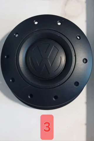 Tapa llanta Volkswagen negra