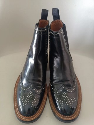 Botines ZARA WOMAN negros con tachuelas