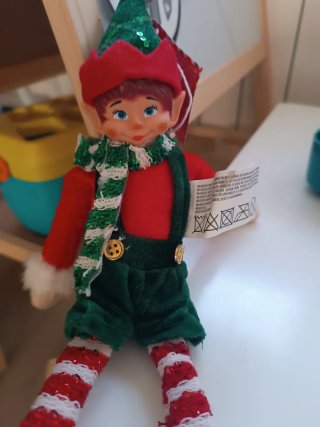 Muñeco Elfo Navideño Sentado
