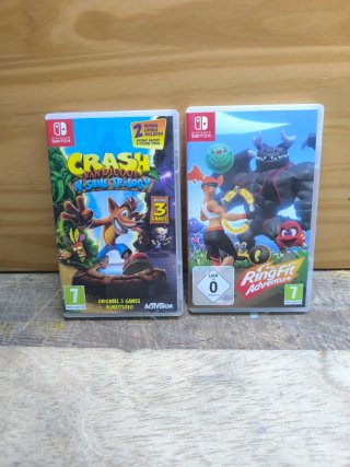 2 Juegos Nintendo Switch: Crash y Ring Fit