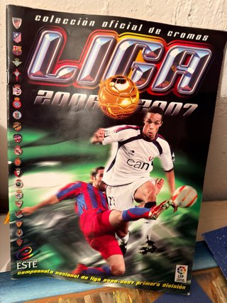 Lote 2 Álbumes Cromos Liga Este 06-07 y 07-08