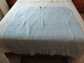 Toquilla para bebé celeste