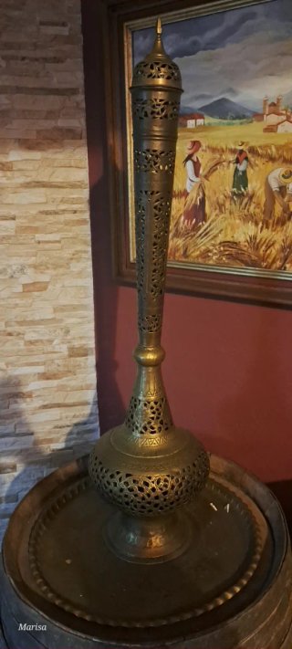 Quemador de Incienso Gigante de Latón