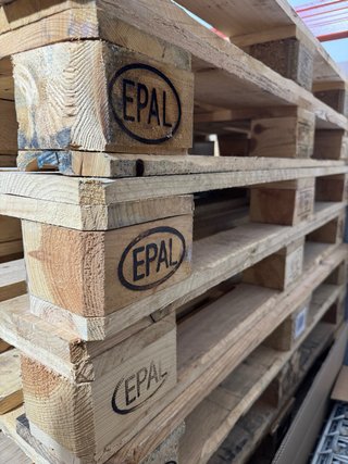 25 palets europeos madera 120x80 EPAL EUR UIC