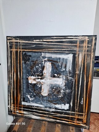 Cuadro Decorativo Pintado a Mano 1mx1m