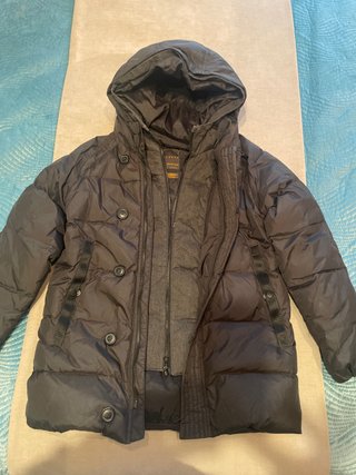 Plumífero Zara Negro Talla 11-12años ,152 sm