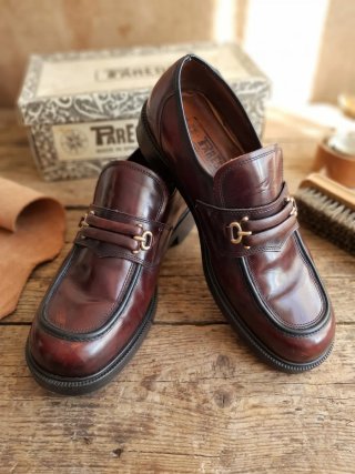 Mocasines de piel vintage Paredes  Burdeos 39