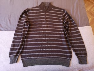 Jersey Massimo Dutti Marrón Rayas Talla XL