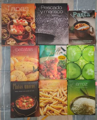 Colección libros de recetas