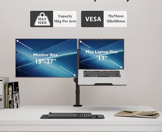 Braccio per monitor e portatile BONTEC