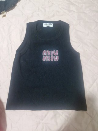 Camiseta Miu Miu Negra