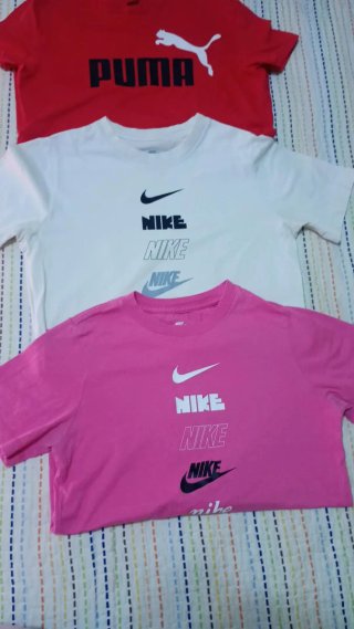 Lote de 3 Camisetas Nike y Puma