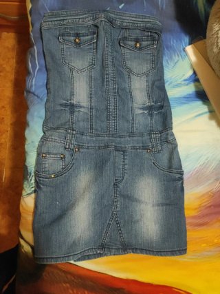 Vestido vaquero corto