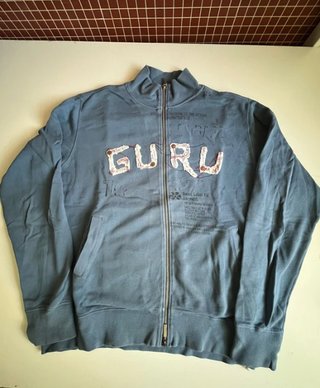 Sudadera Guru Azul con Cremallera