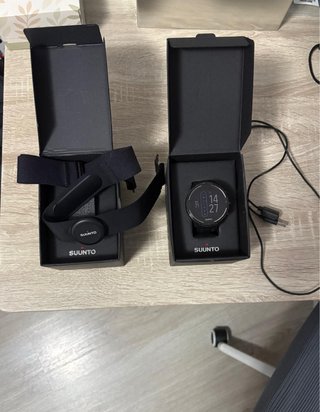 Conjunto Suunto 9 Baro Negro+cinturón cárdico