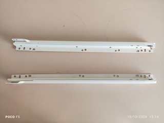 Guías metálicas correderas con rodillos 40cm
