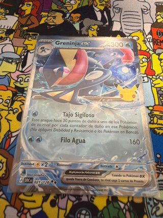 Carta Pokémon Greninja ex 30 Aniversario