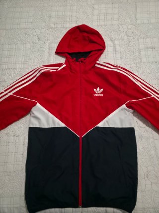 Cortavientos Adidas Originals Rojo y Negro