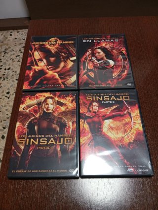 Pack 4 DVD Los Juegos del Hambre