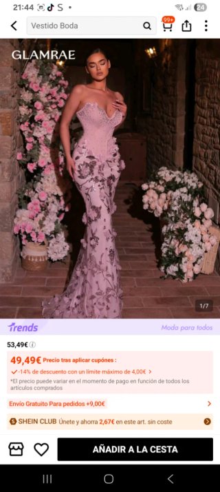 Vestido de fiesta GLAMRAE