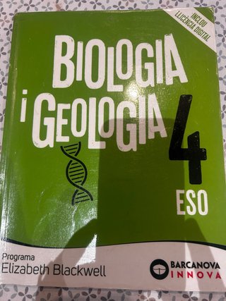 Biologia i geologia, 4 ESO