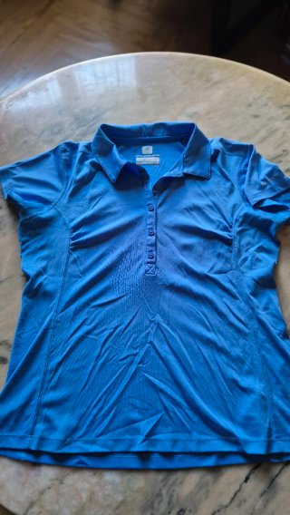 Camiseta técnica polo Columbia azul