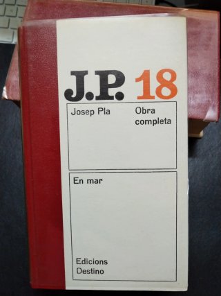 En mar, volum 18 obra completa Josep Pla