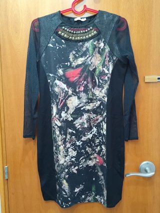 Vestido de punto estampado