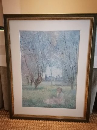 Set de 2 Cuadros con Láminas de Monet