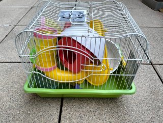 Jaula para hámster con accesorios