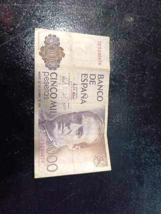 Billete de 5000 Pesetas (1979)
