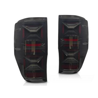 Pilotos traseros LED ahumados rojos Ford Ranger 20