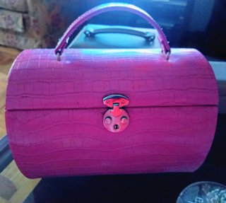 Joyero de Piel Rosa
