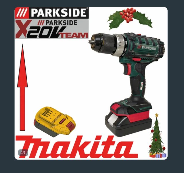 adaptador bateria makita a herramienta parkside