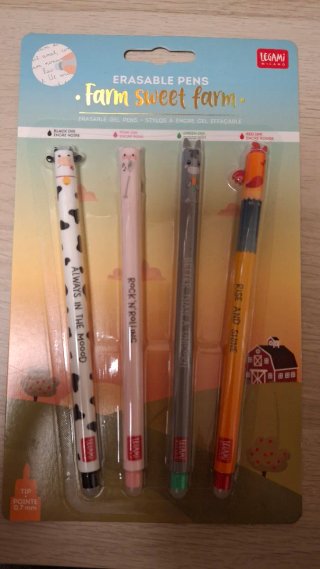 Pack 4 Bolígrafos Borrables Legami